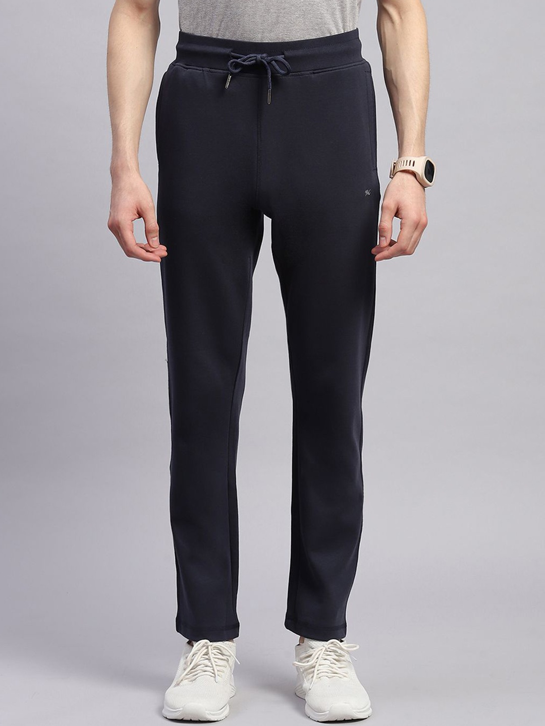 

Monte Carlo Men Mid-Rise Track Pants, Navy blue