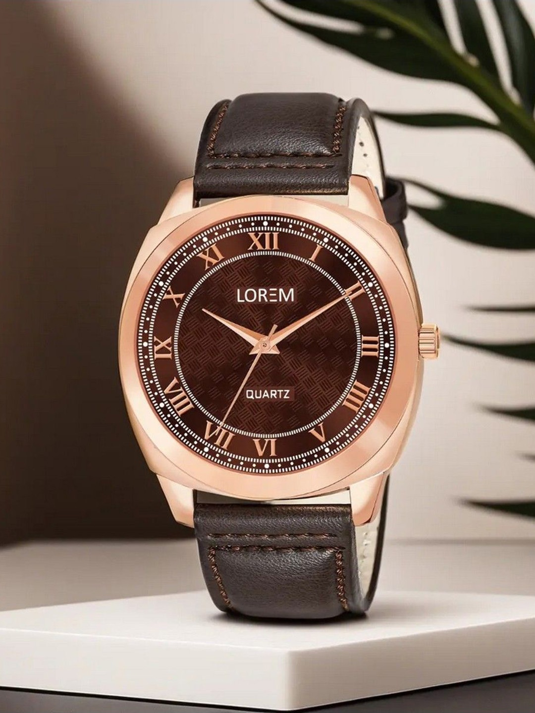 

LOREM Men Dial & Straps Analogue Watch LR89-A, Brown