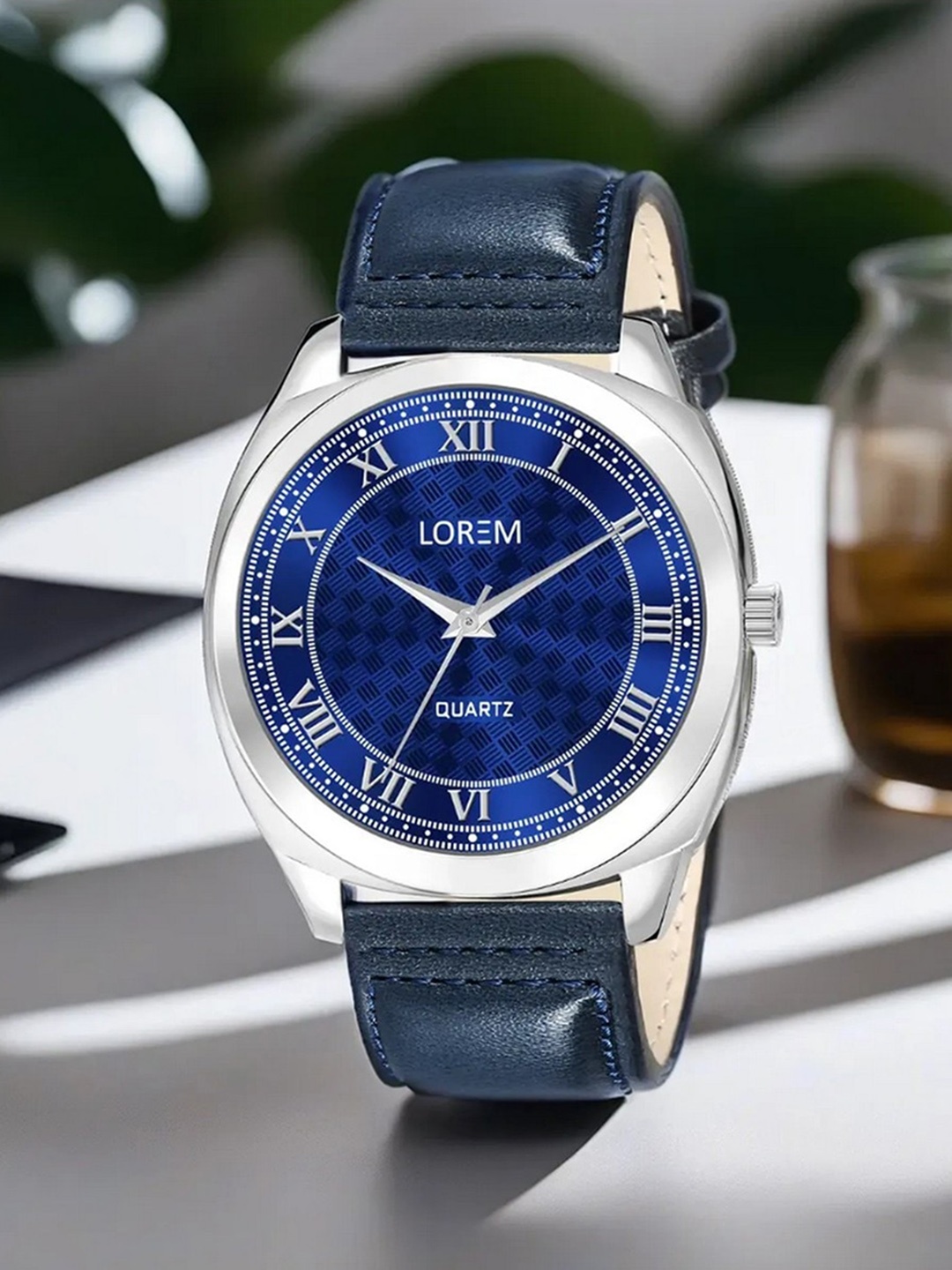 

LOREM Men Dial & Bracelet Style Straps Analogue Watch-LR92-B, Blue