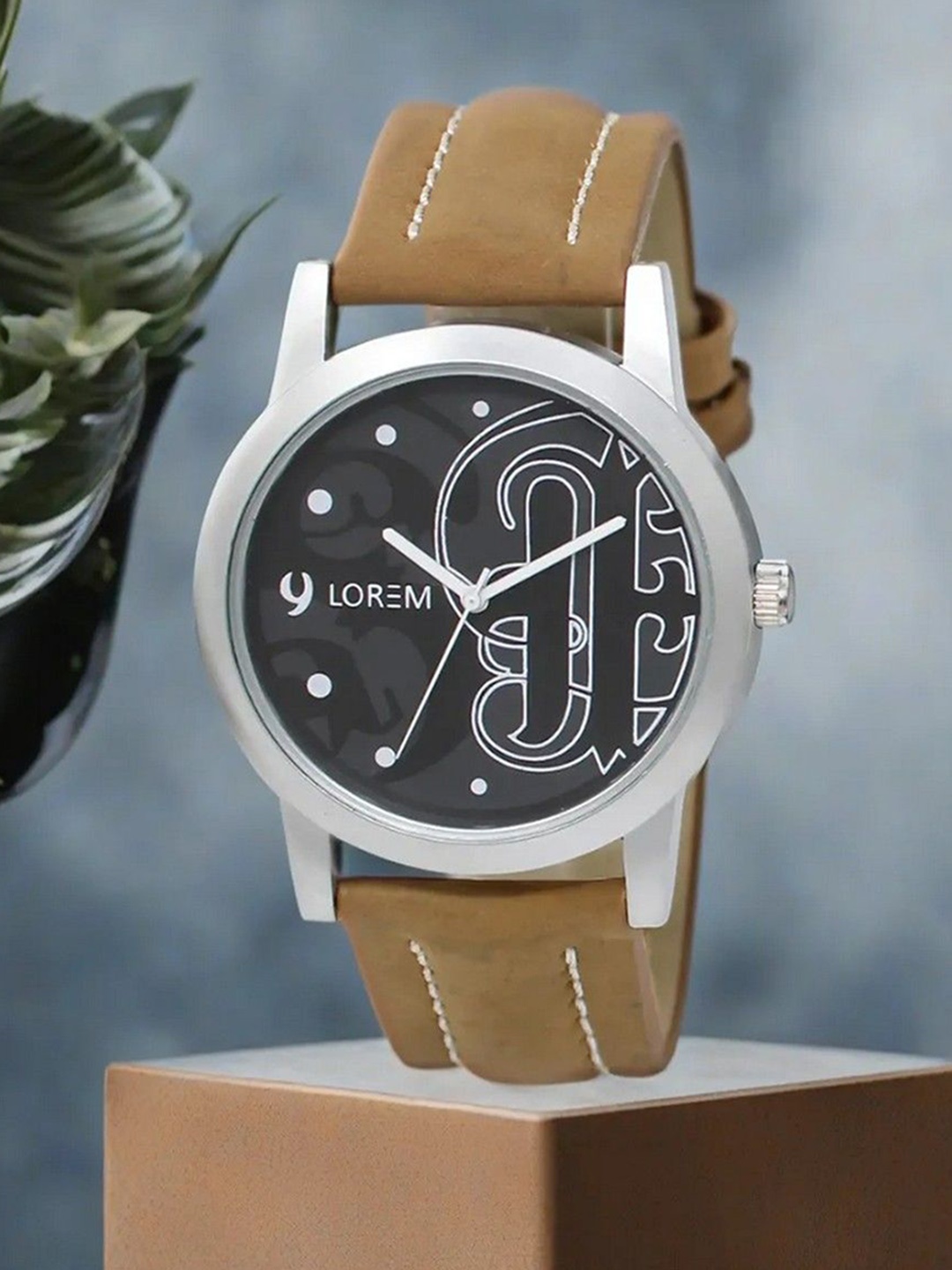 

LOREM Men Printed Dial & Straps Analogue Watch LR14-A, Grey
