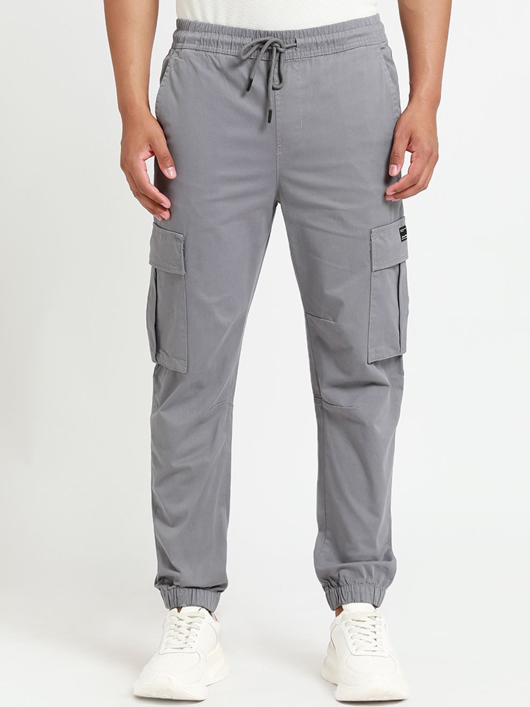 

Banana Club Men Relaxed Skinny Fit Joggers Trousers, Grey