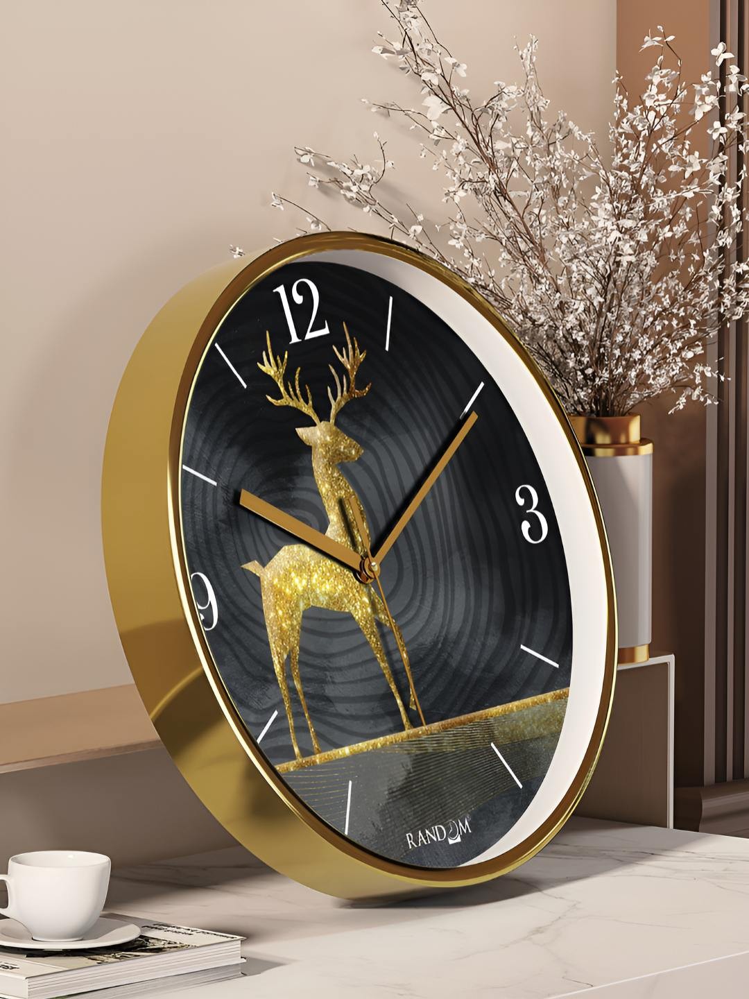 

RANDOM Black & Yellow Printed Analogue Contemporary Wall Clock