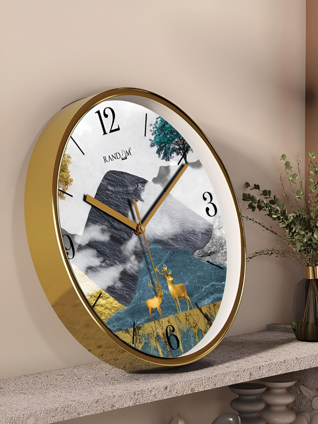 

RANDOM White & Grey Printed Analogue Contemporary Wall Clock