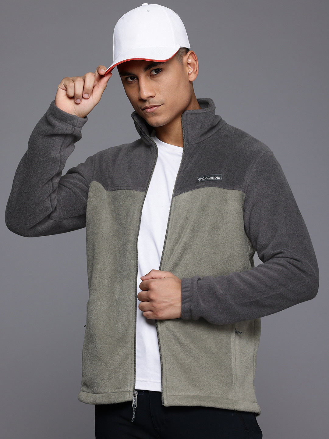 

Columbia Men Steens Mountain Full Zip 2.0 Colourblocked Lightweight Outdoor Sporty Jacket, Green