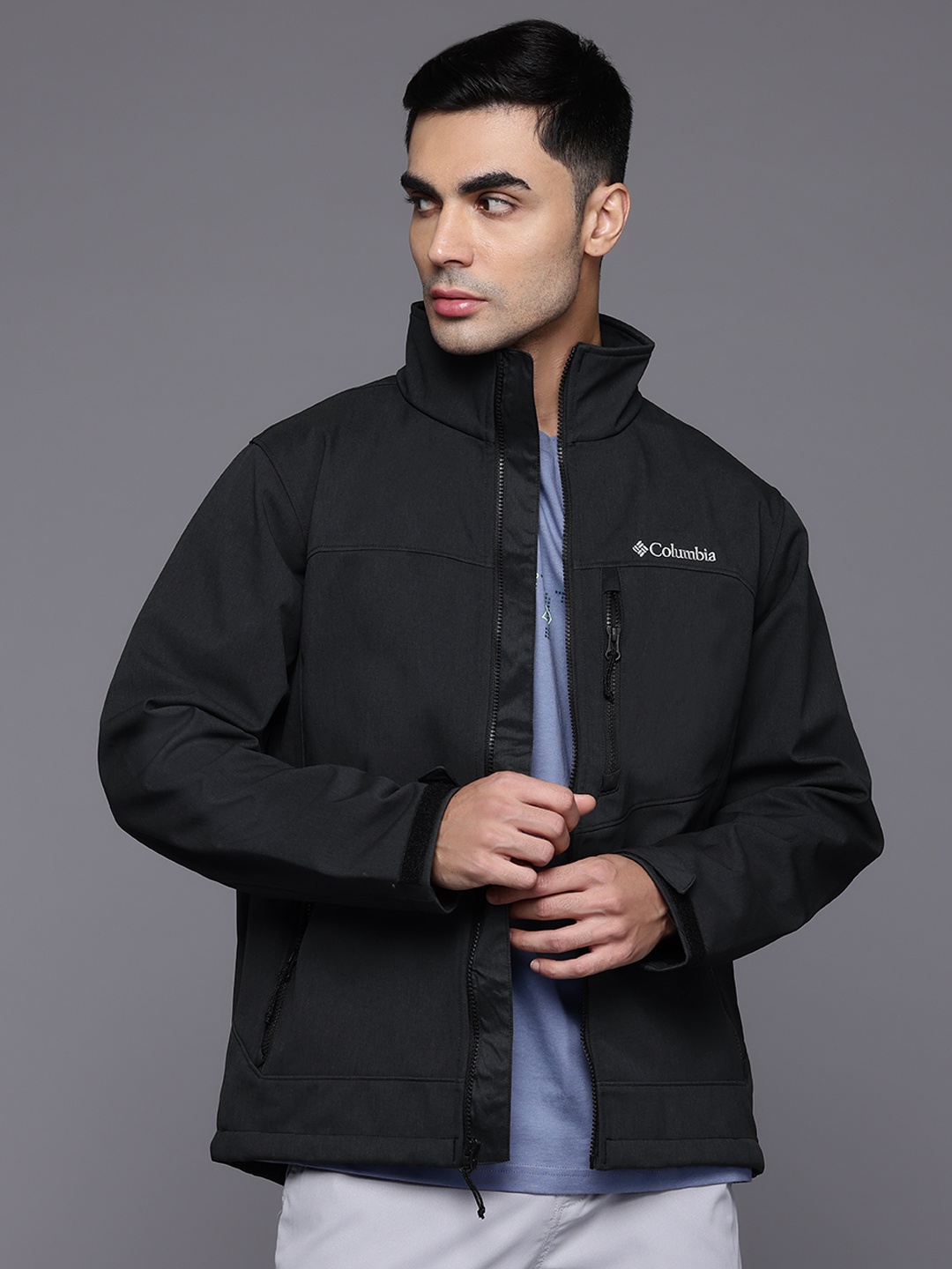 

Columbia Cruiser Valley II Water and Wind Resistant Softshell Jacket, Black