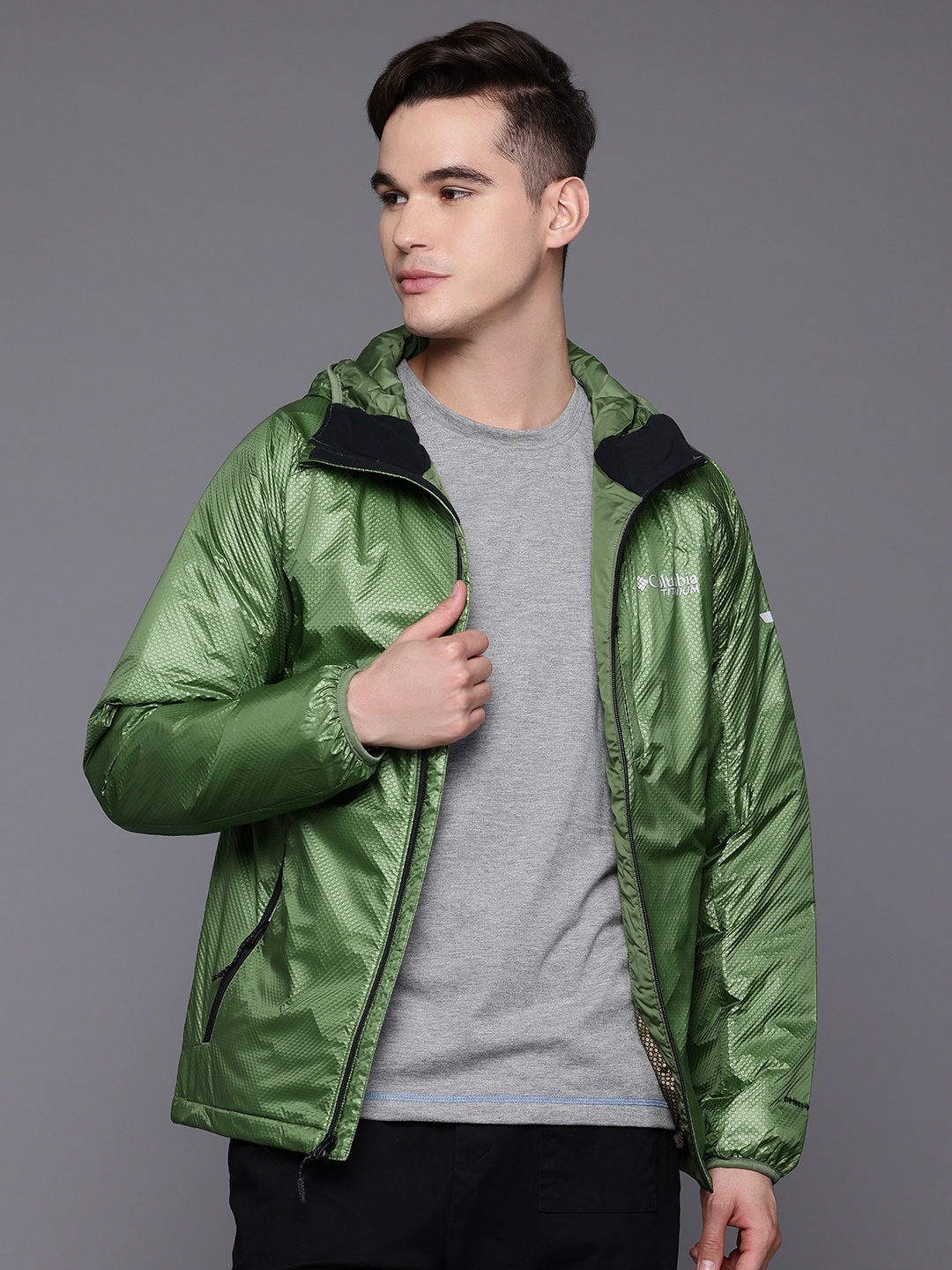 

Columbia Green Arch Rock II Omni-Heat Textured Hooded Jacket