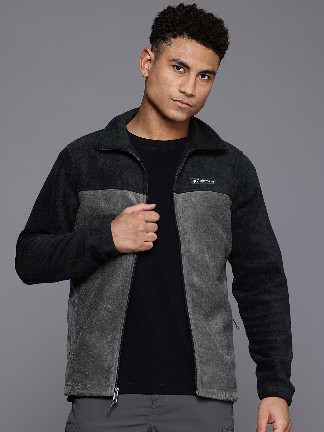 

Columbia Men Mountain Full Zip 2.0 Colourblocked Lightweight Outdoor Sporty Jacket, Grey