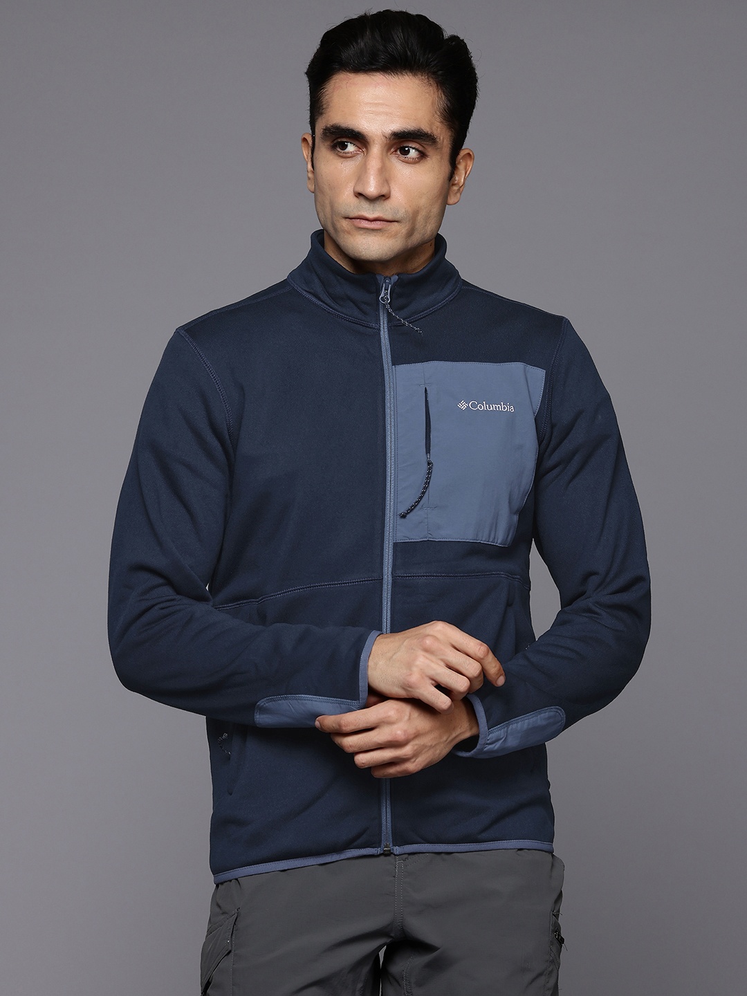 

Columbia Men Colourblocked Lightweight Outdoor Sporty Jacket, Navy blue