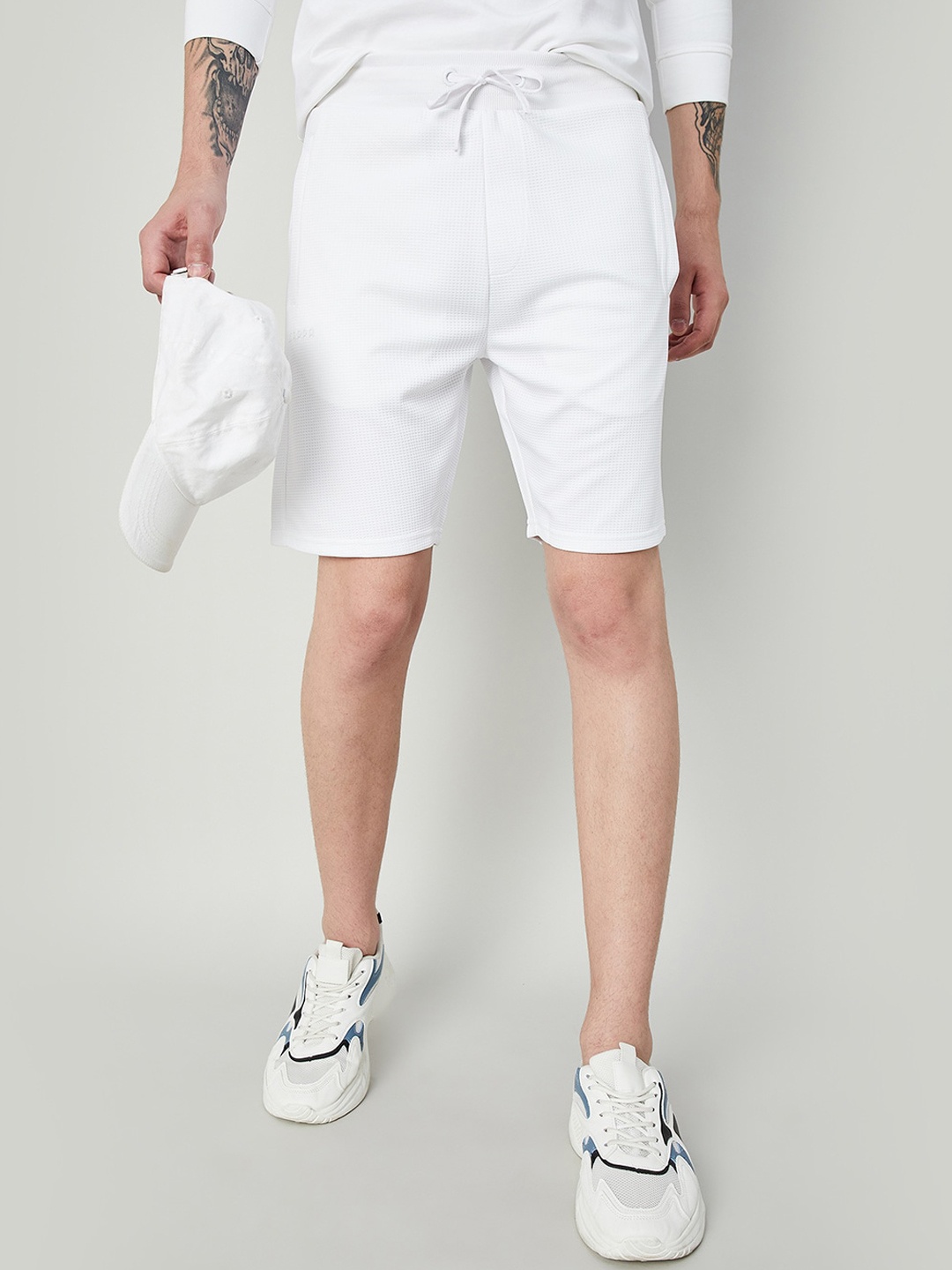 

Kappa Men Hydroway Mid-Rise Shorts, White