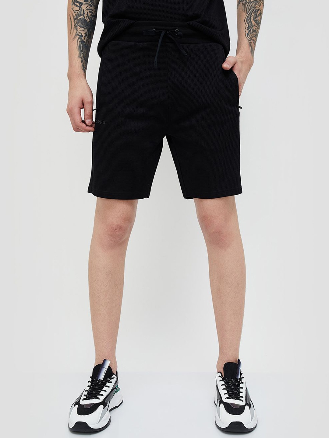 

Kappa Men Hydroway Mid-Rise Shorts, Black