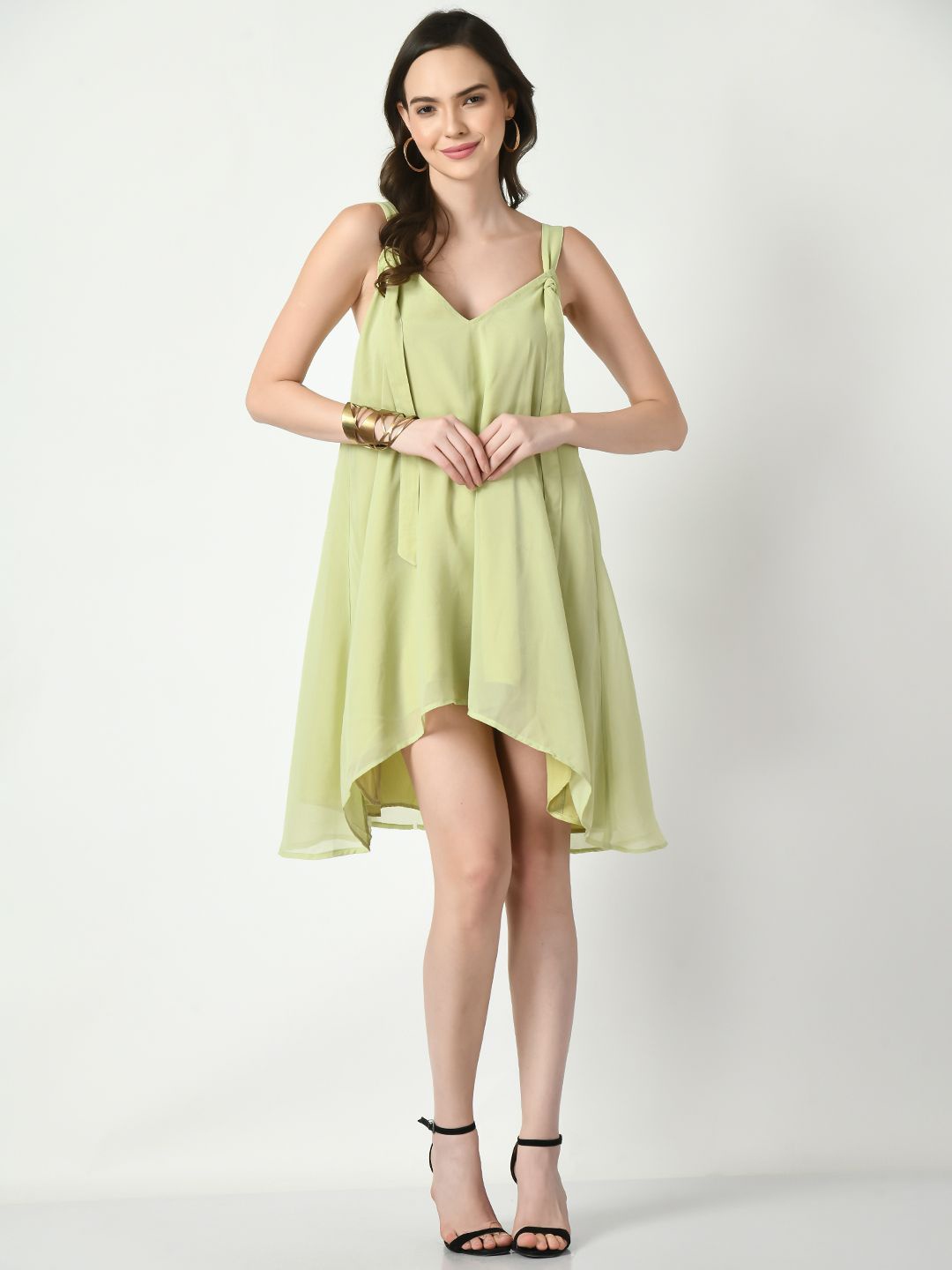 

Tushita Fit & Flare Dress, Green