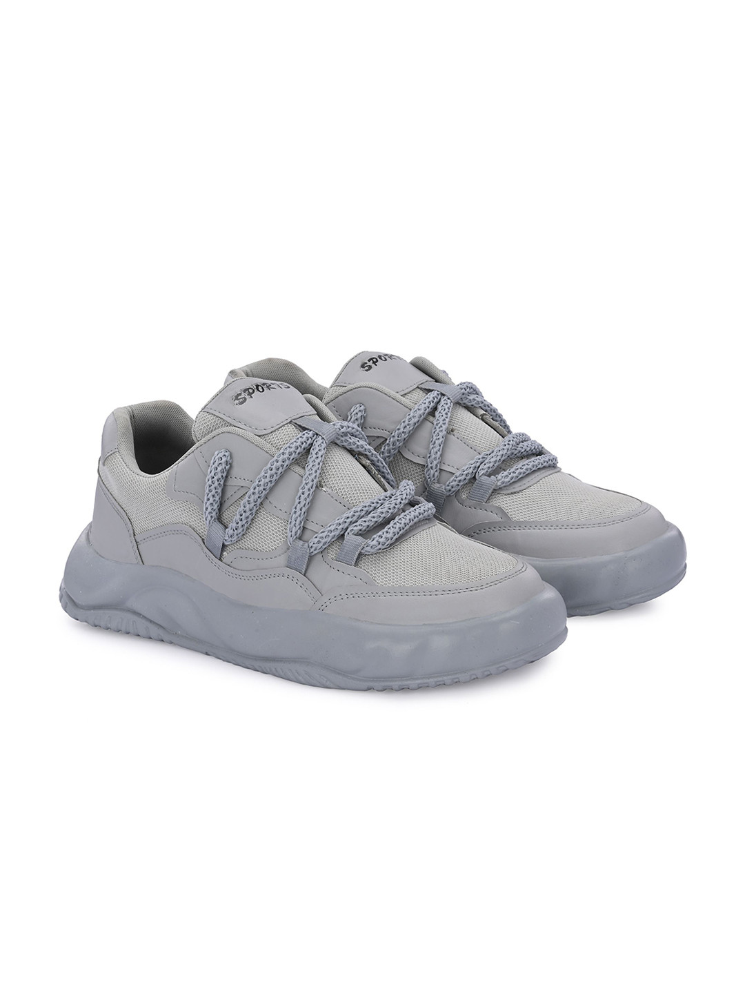 

AMICO Men Round Toe Comfort Insole Mesh Sneakers, Grey