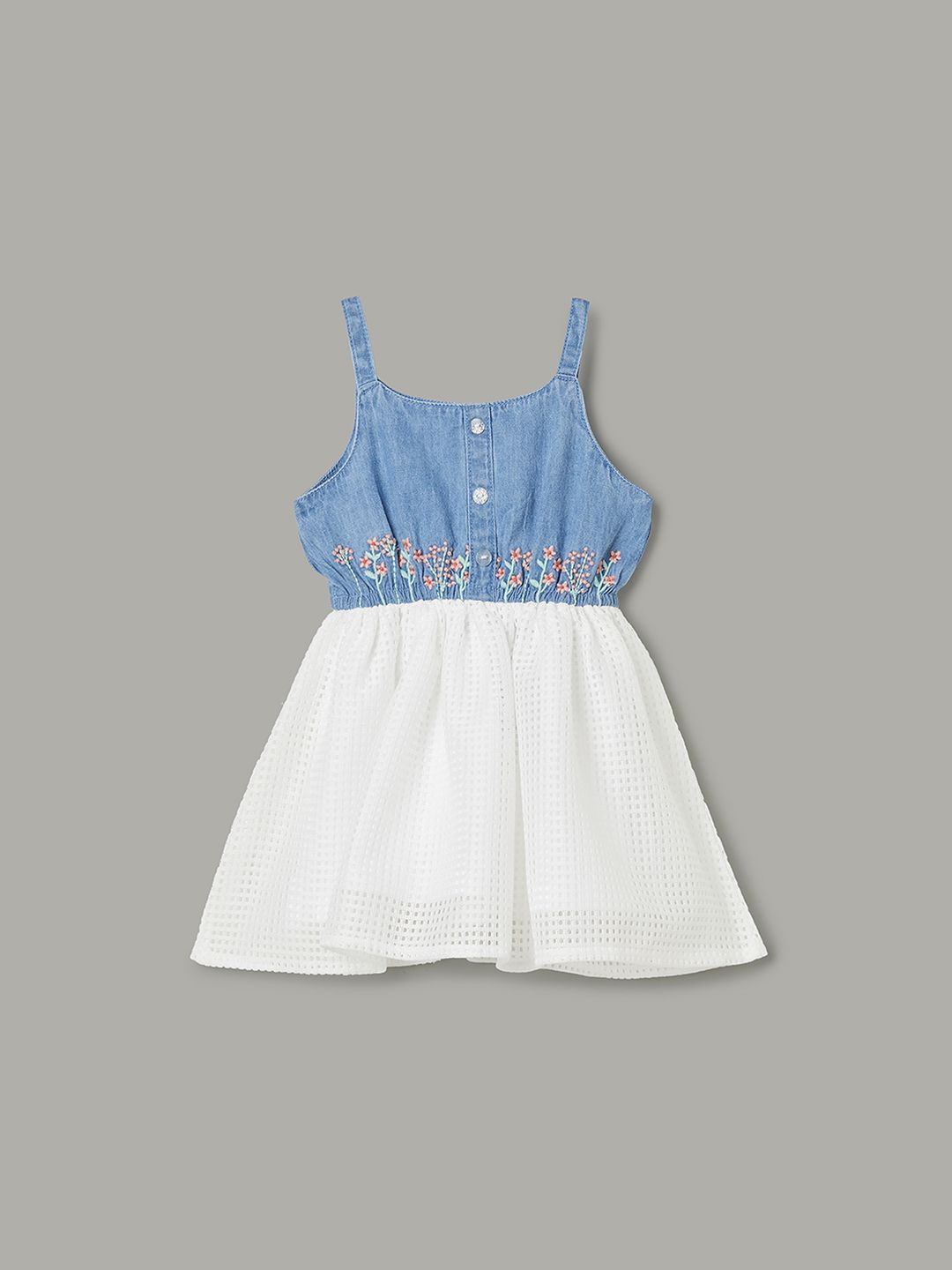 

Juniors by Lifestyle Sleeveless Cotton Fit & Flare Dress, Blue