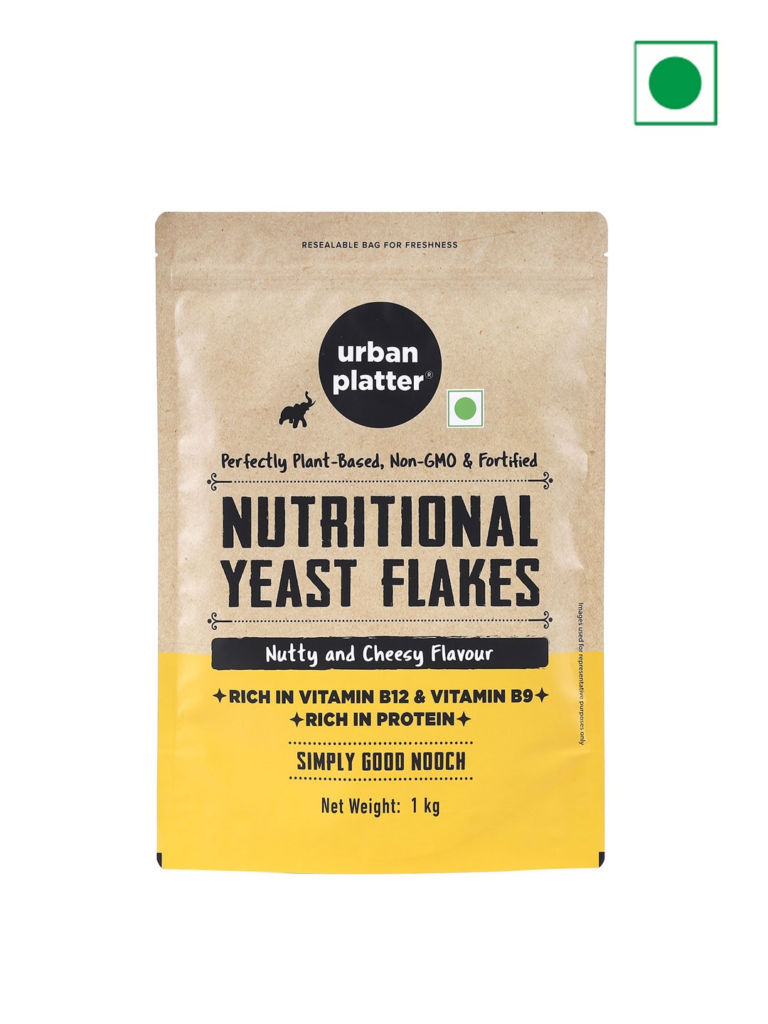 

URBAN PLATTER Nutritional Yeast Flakes - 1kg, Cream