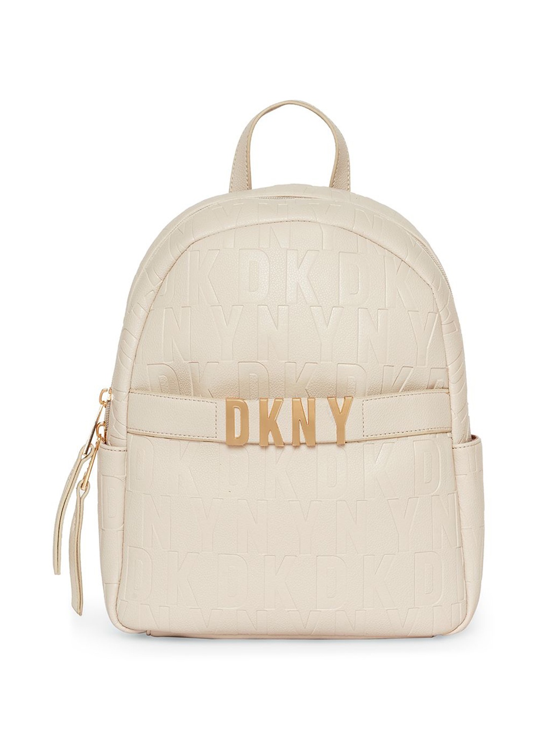 

DKNY Women Impressionist Range Toffee Soft One Size Backpack, Off white