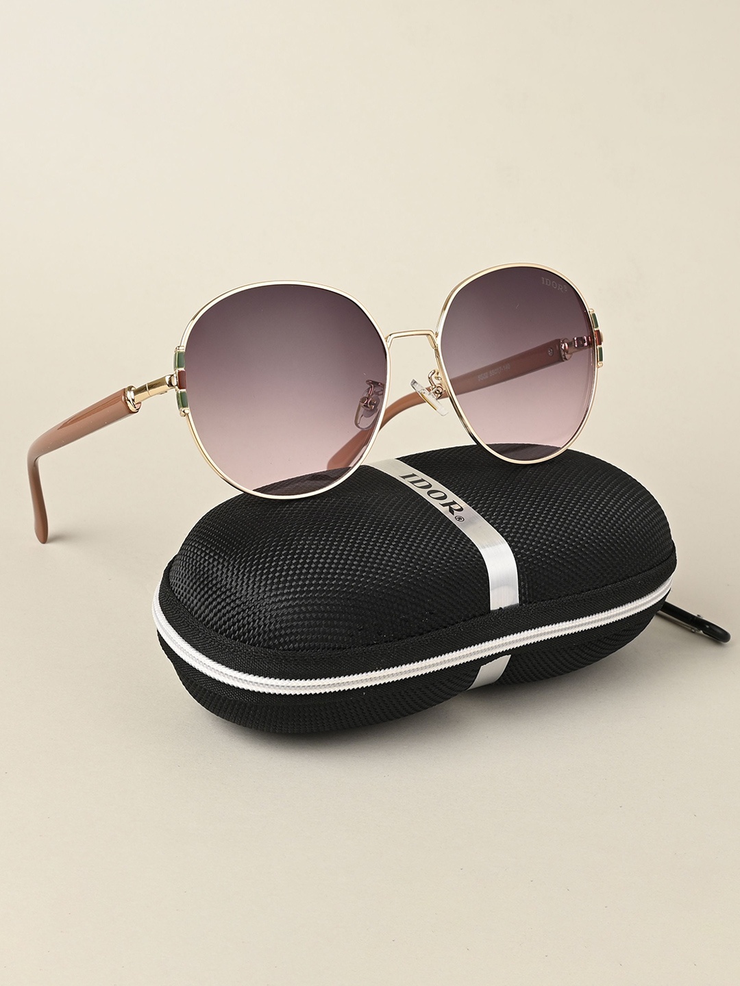

IDOR Unisex Round Sunglasses with UV Protected Lens IDOR-32-PNK, Pink