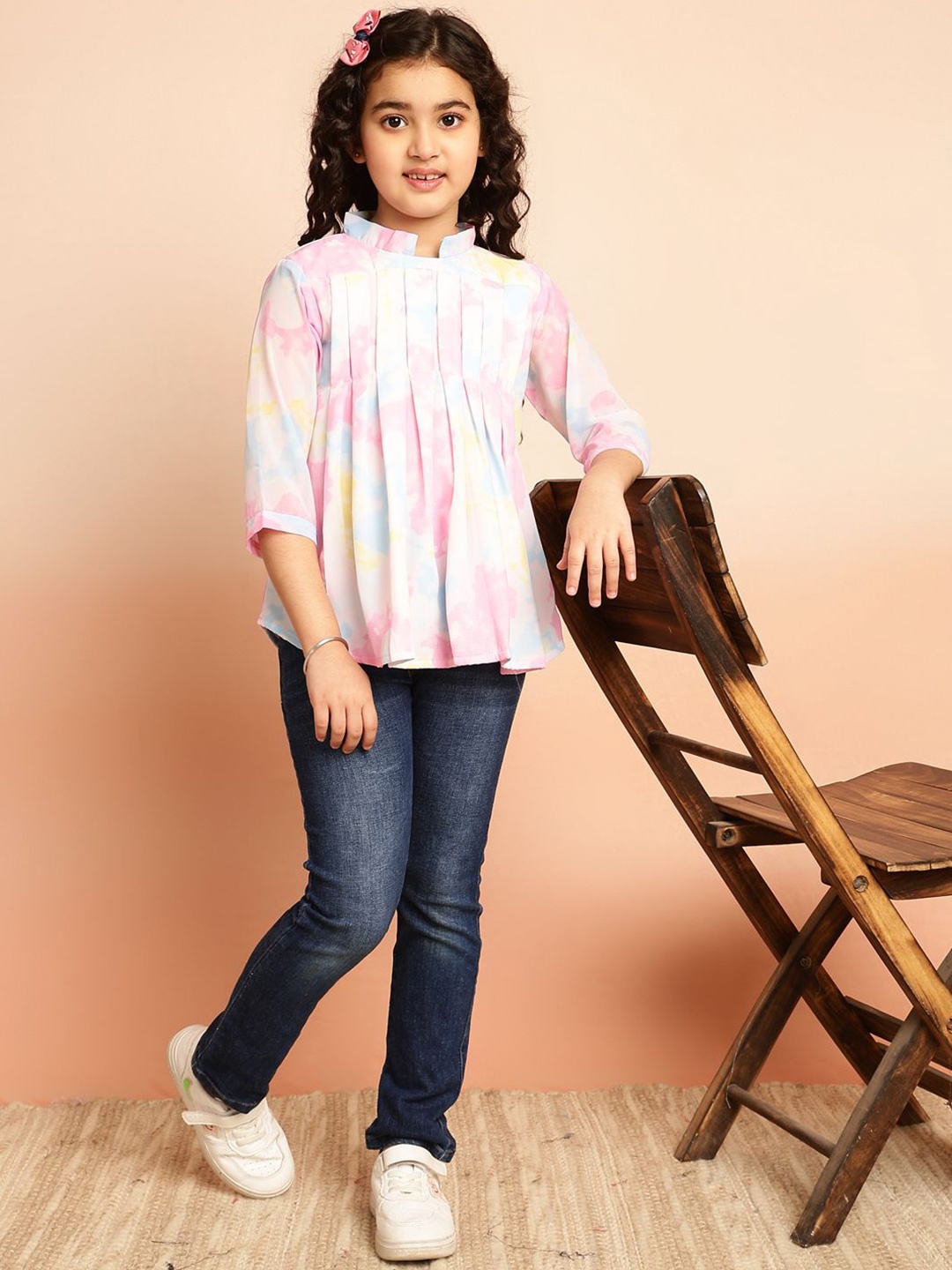 

BAESD Print Shirt Style Top, Pink