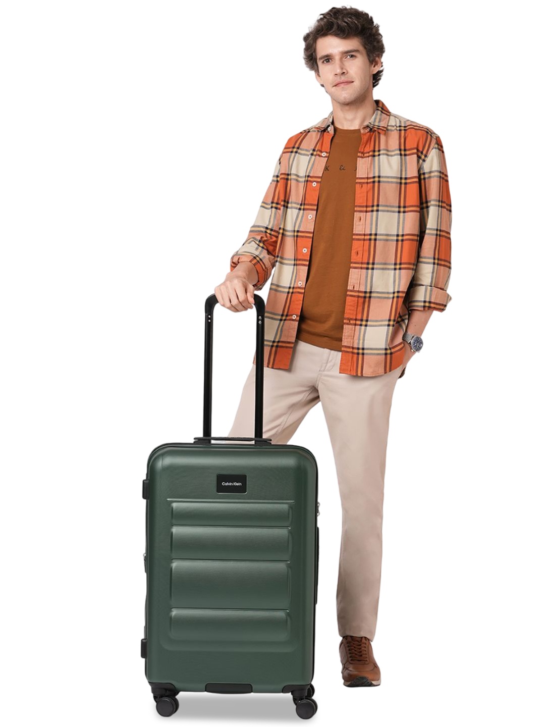 

Calvin Klein Imagine Desert Sage Hard 24" Medium Luggage, Green