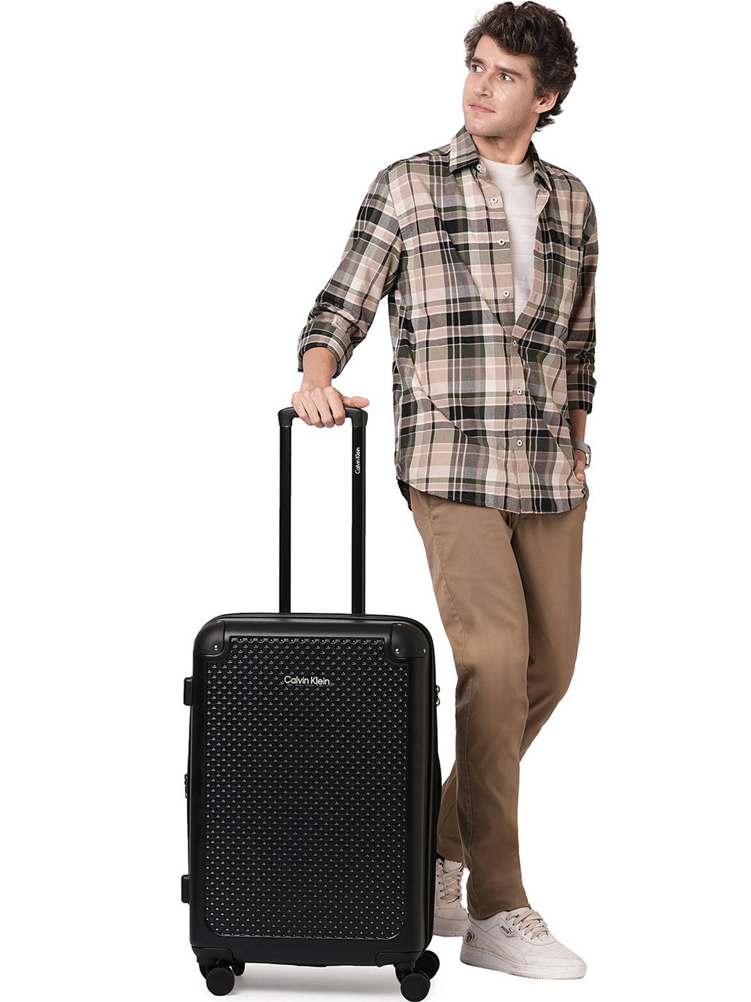 

Calvin Klein Check -In Black Hard 24" Medium Luggage