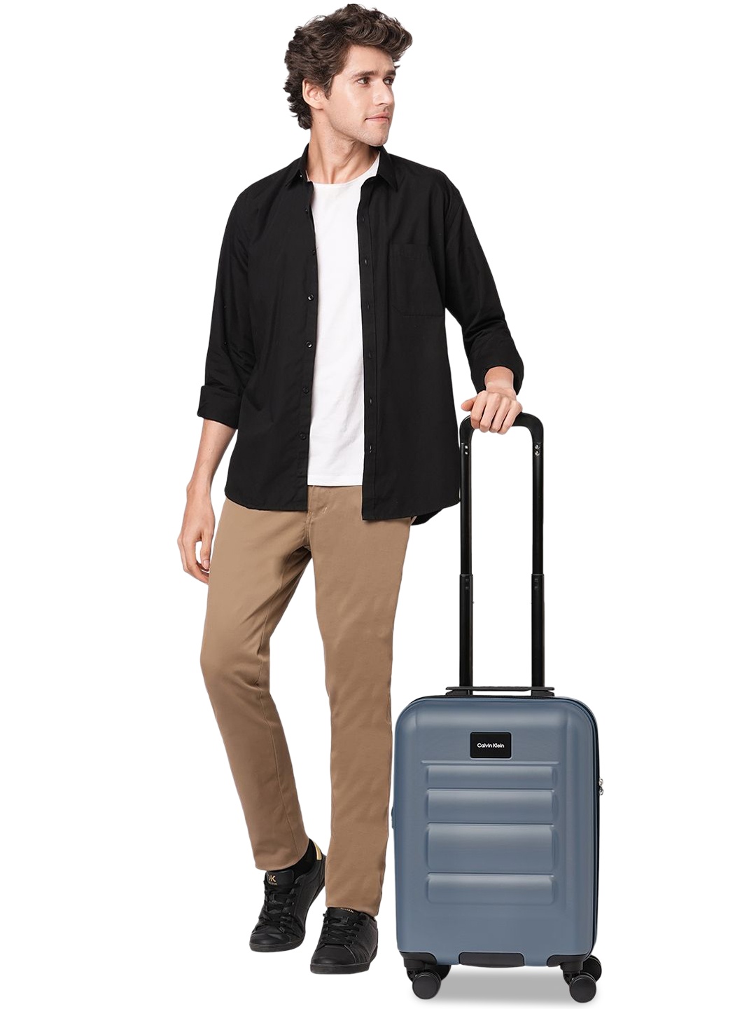 

Calvin Klein Imagine Flintstone Hard 20" Cabin Luggage, Blue