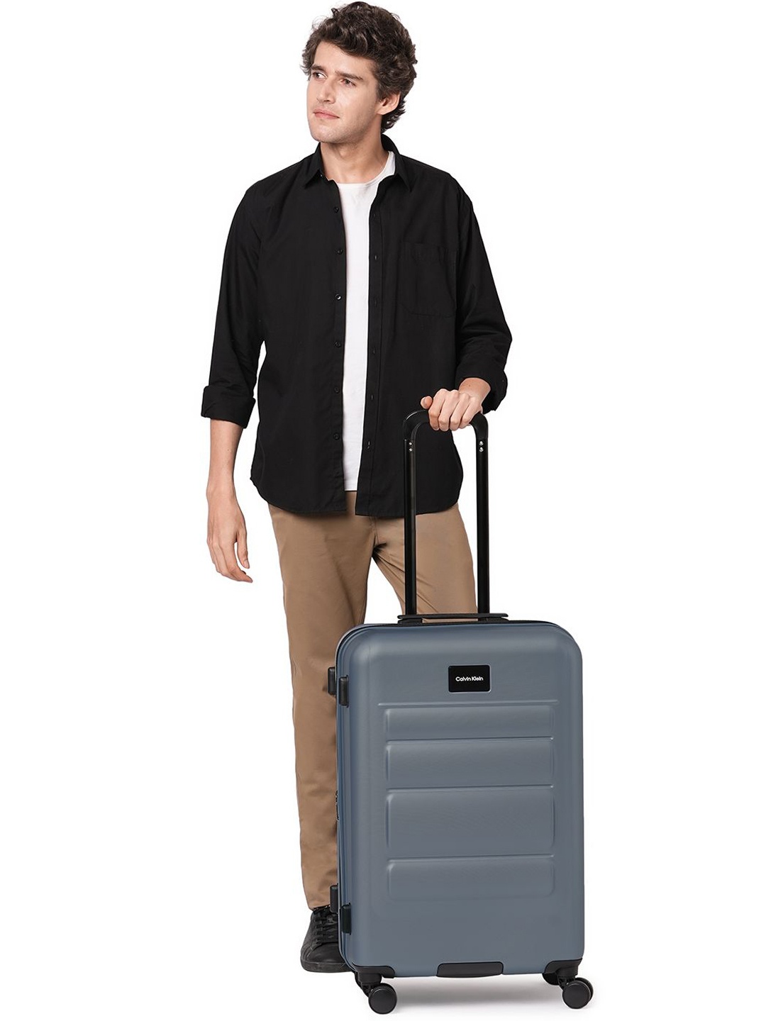 

Calvin Klein Imagine Flintstone Hard 24" Medium Luggage, Blue