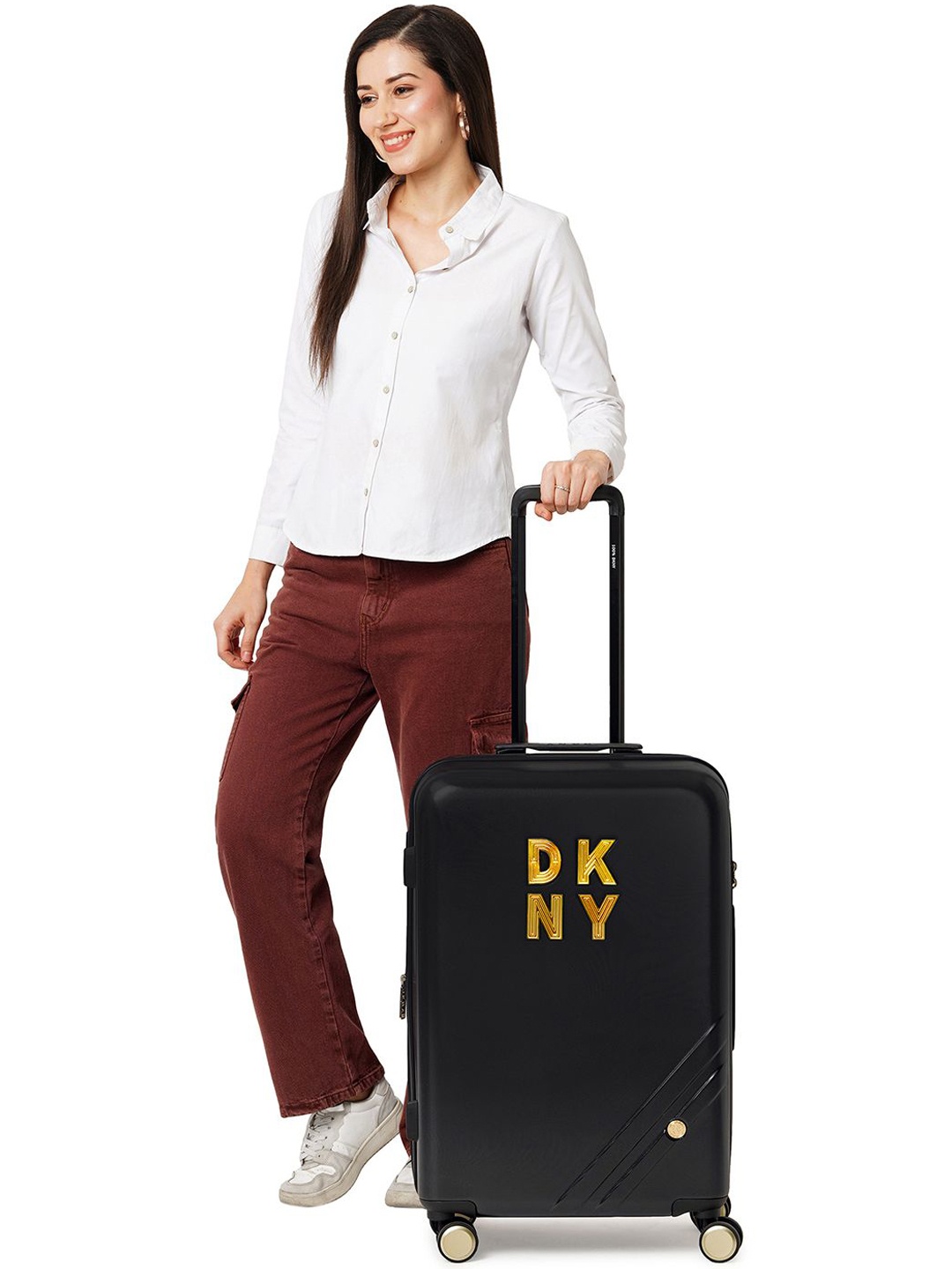 

DKNY Front Row Range Black Hard 24" Medium Luggage