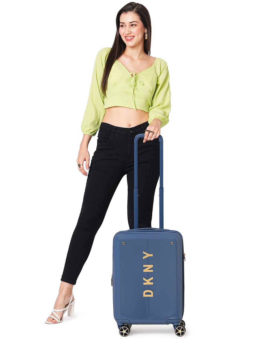 

DKNY NYC Range Denim Hard 20" Cabin Luggage, Blue