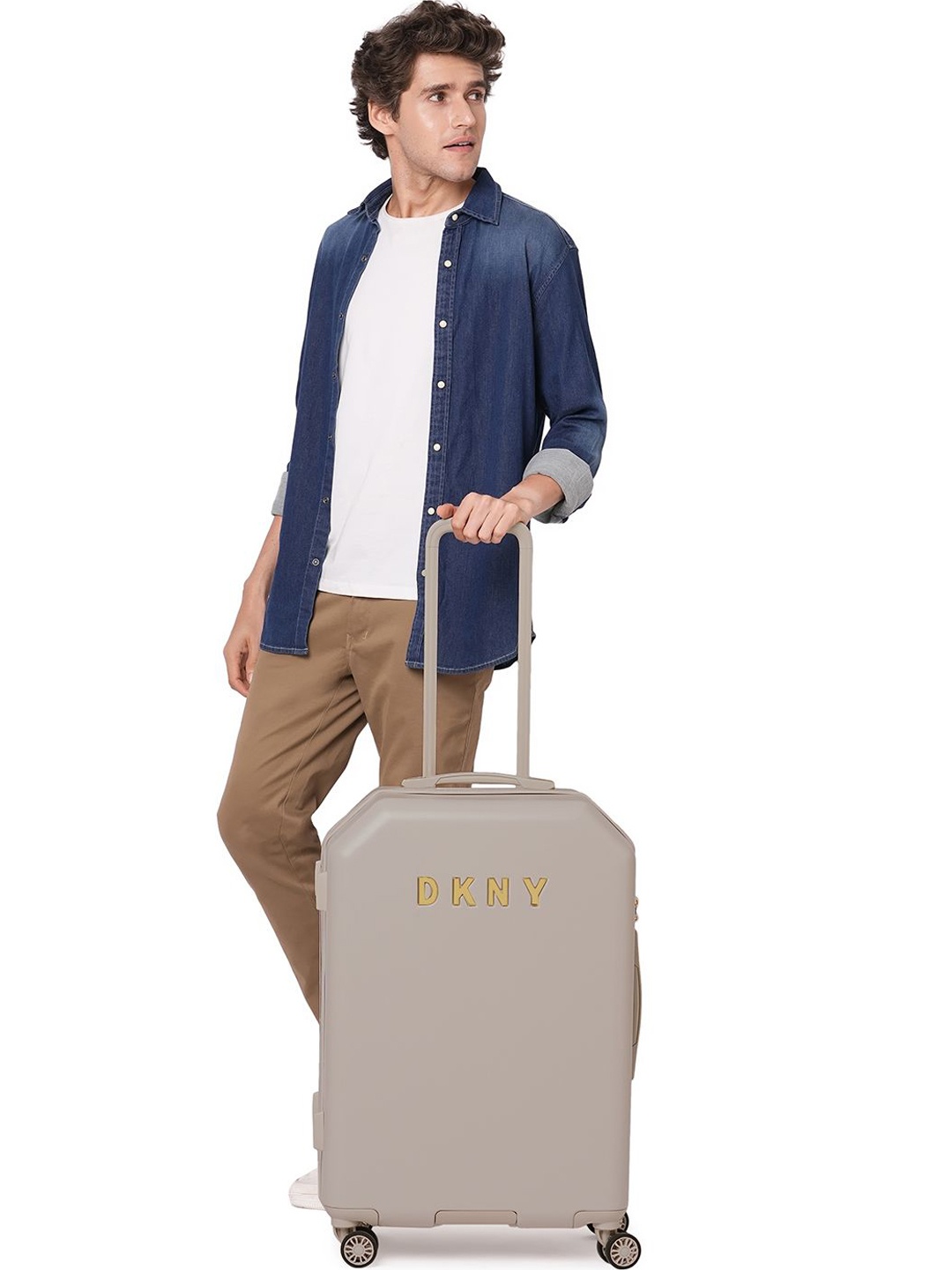 

DKNY Allure Range Solid Hard 24" Medium Luggage, Grey