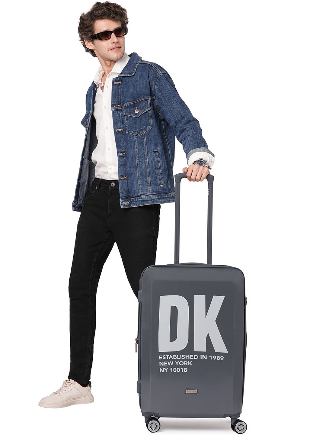 

DKNY BOLD Range Chiseled 24" Medium Hard Trolley Bag, Grey