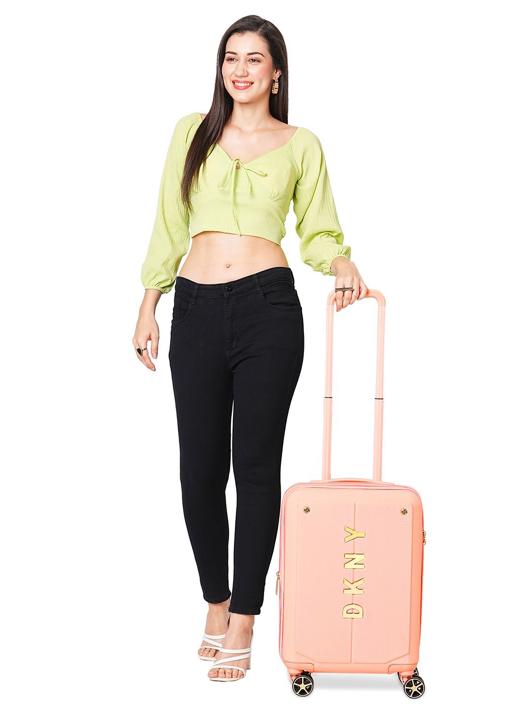 

DKNY NYC Range Coral Hard 20" Cabin Luggage, Peach