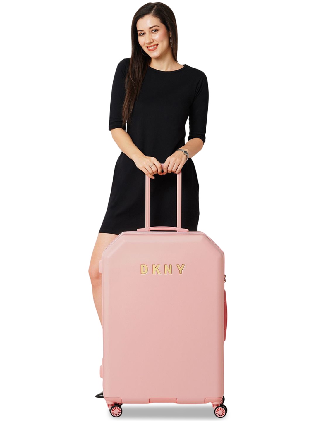 

DKNY Allure Range Strawberry Creme Hard 28" Large Luggage, Pink