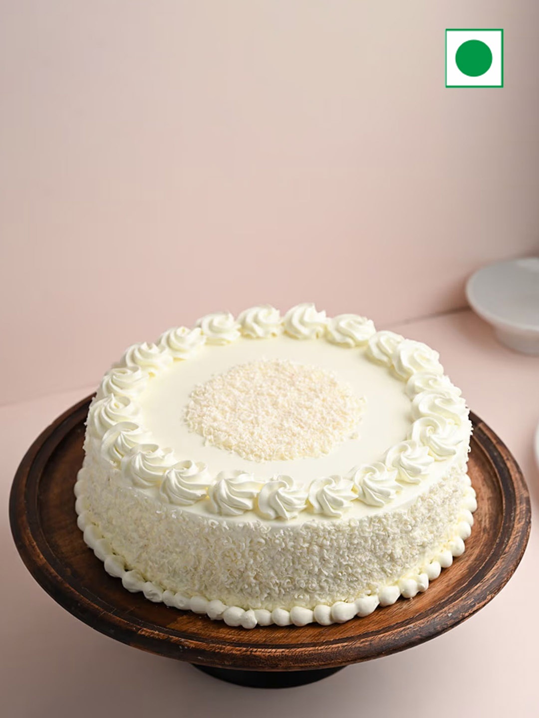 

Floweraura Round Shape White Forest Flavor Eggless Cake - 500g