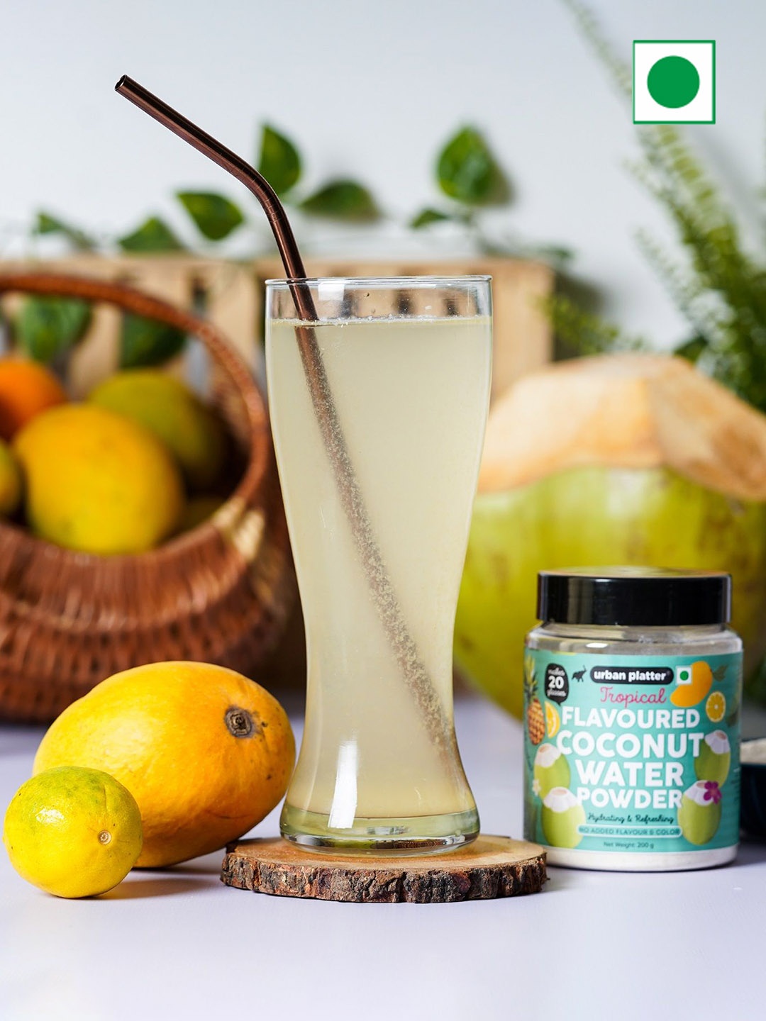 

Urban Platter Tropical Flavoured Coconut Water Powder, 200g, Multi