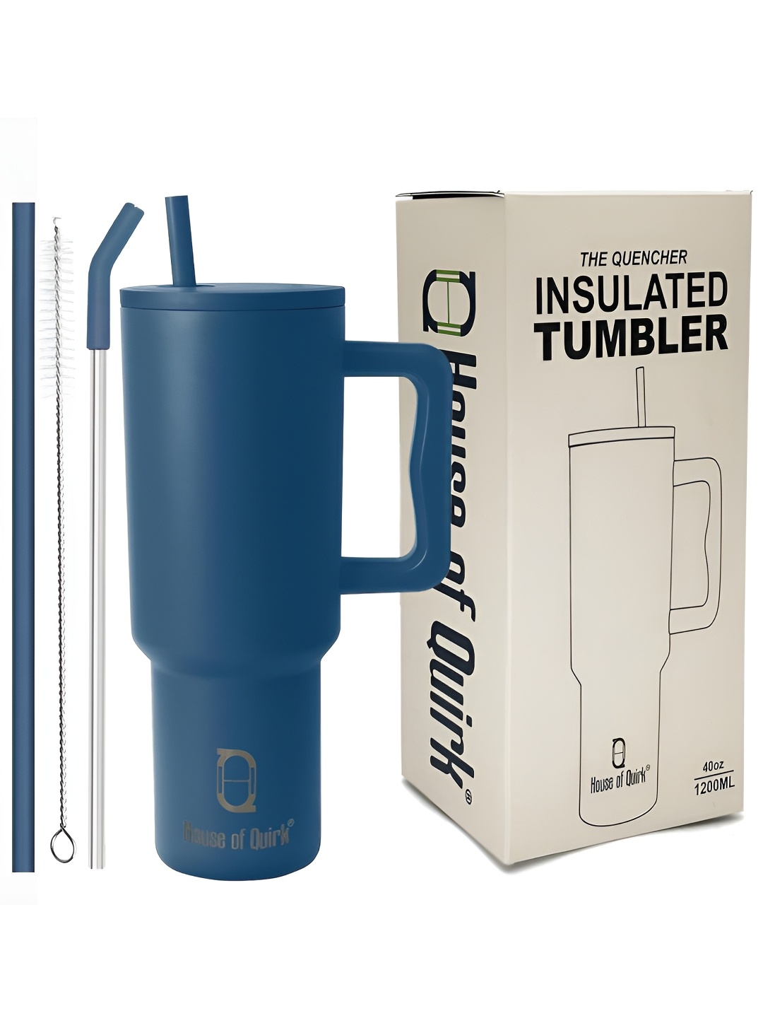 

HOUSE OF QUIRK Taupe Double Wall Vacuum Stainless Steel Sipper Water Bottle 1.2 L