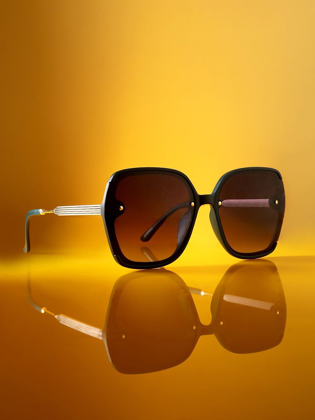 

French Accent Men Oversized Sunglasses with Polarised Lens FA24_HSSG2591, Black