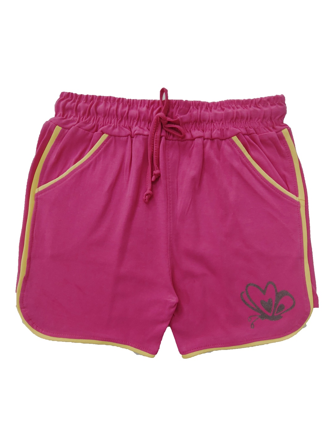 

BAESD Girls Mid-Rise Cotton Outdoor Shorts, Magenta