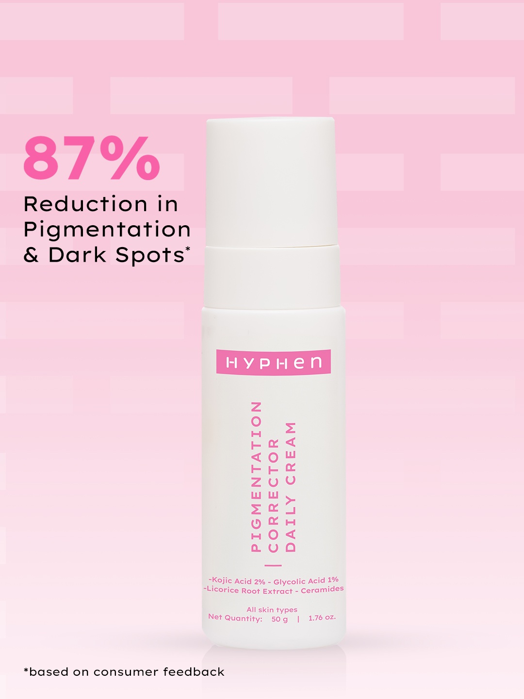 

Hyphen Pigmentation Corrector Daily Cream With 2% Kojic Acid To Reduce Pigmentation, White
