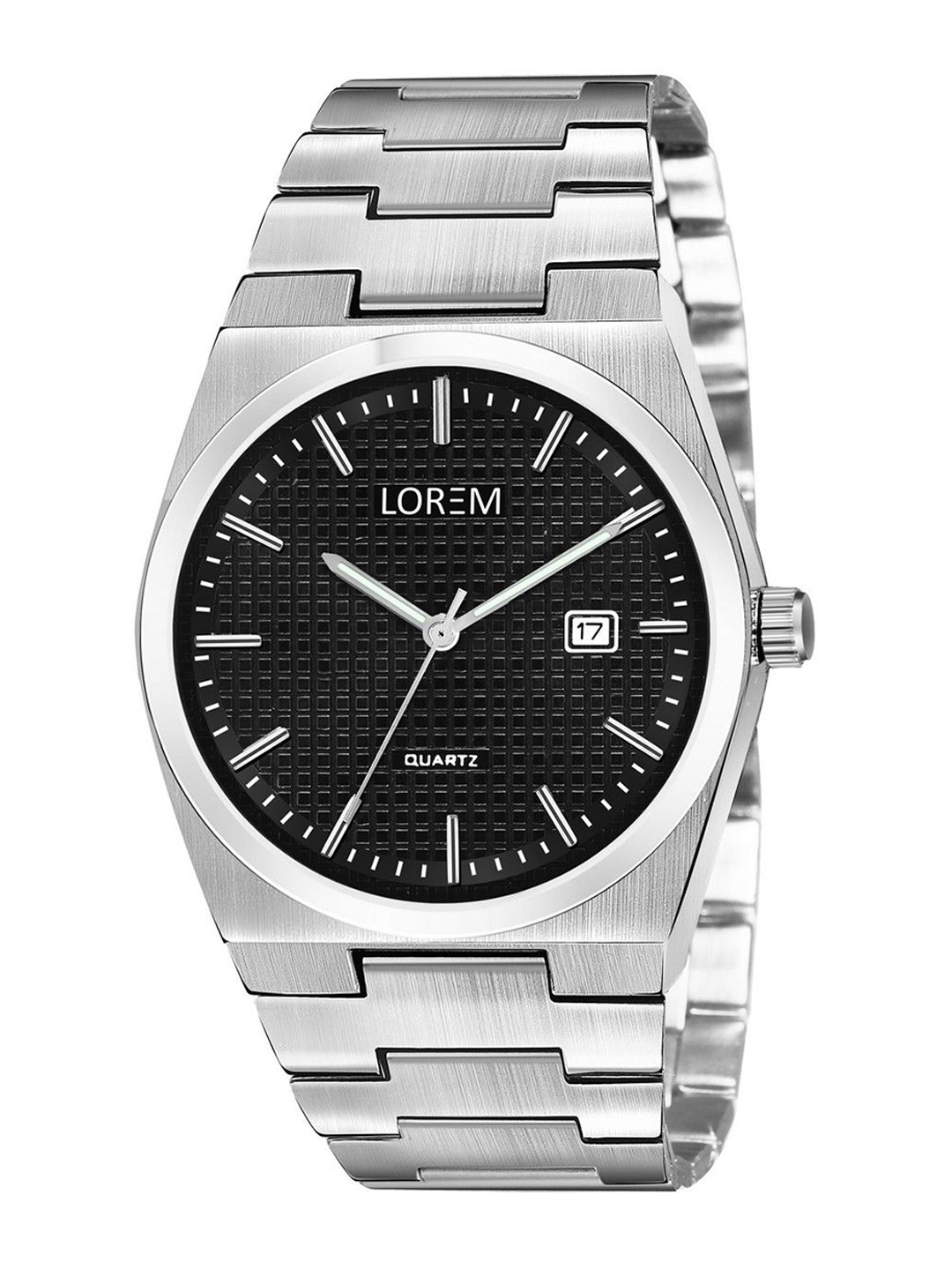 

LOREM Men Dial & Stainless Steel Bracelet Style Straps Analogue Watch LR158-B, Black