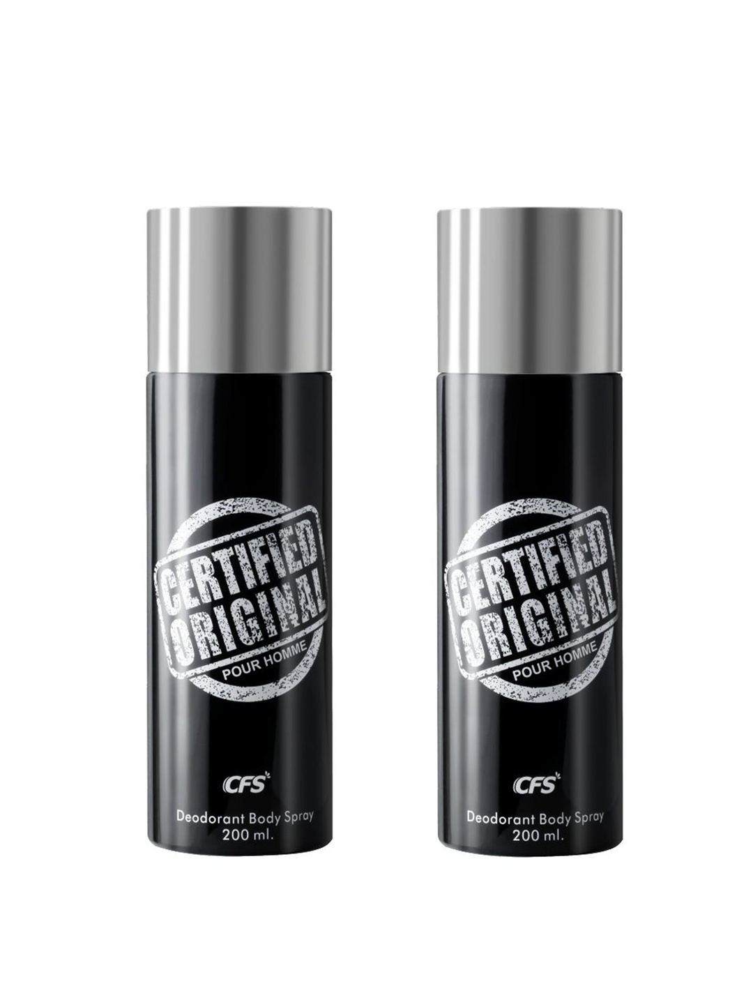 

CFS Certified Original Set Of 2 Deodorant - 200ml Each, Black