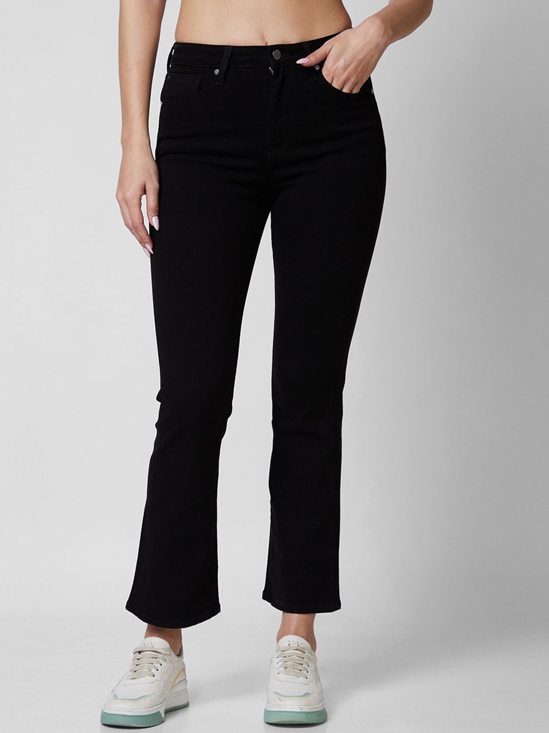 

SPYKAR Women Clean Look Slim Fit High-Rise Jeans, Black