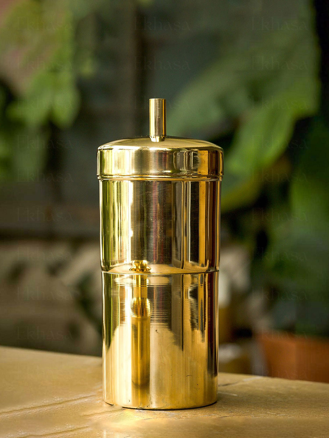 

Ekhasa Gold-Toned Pure Brass Filter Coffee Maker 200 ml