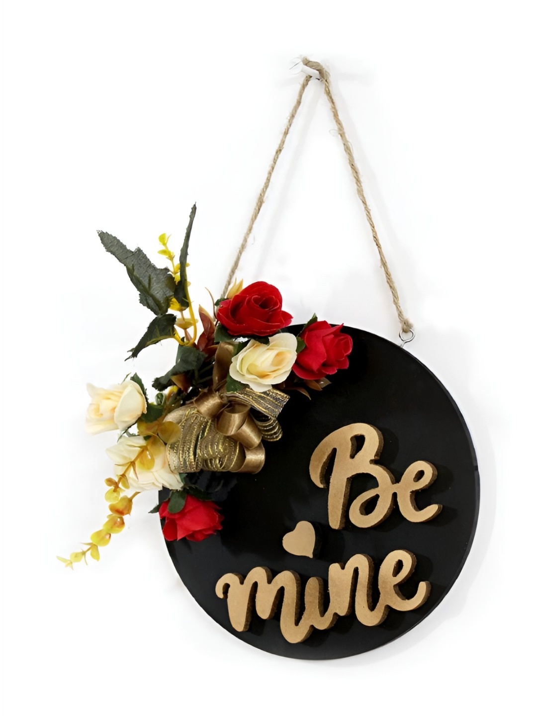 

VAH Kya Bat Hai !! Black & Beige Wooden Wall hanging