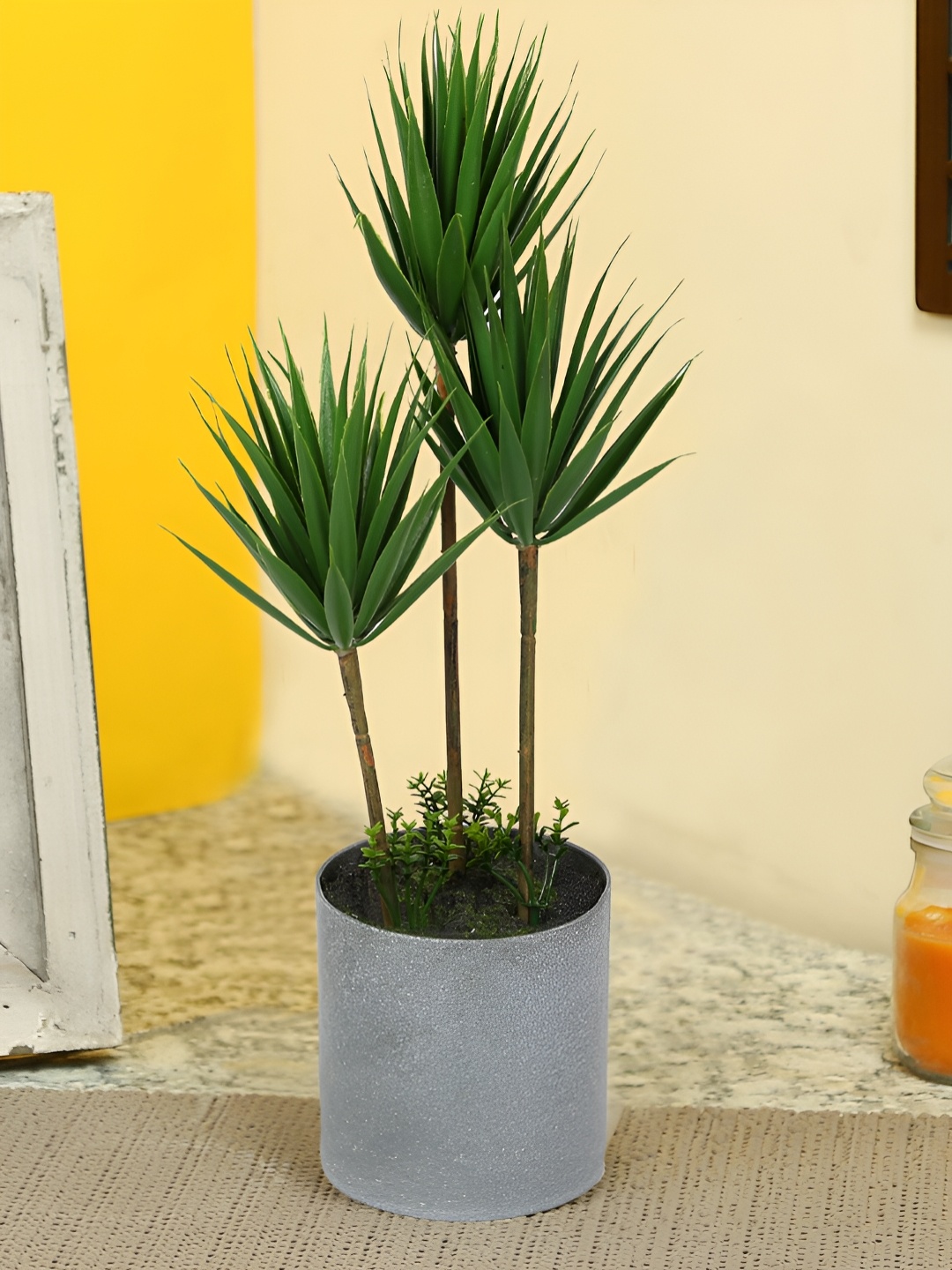 

TAYHAA Green & Grey Yucca Artificial Plant