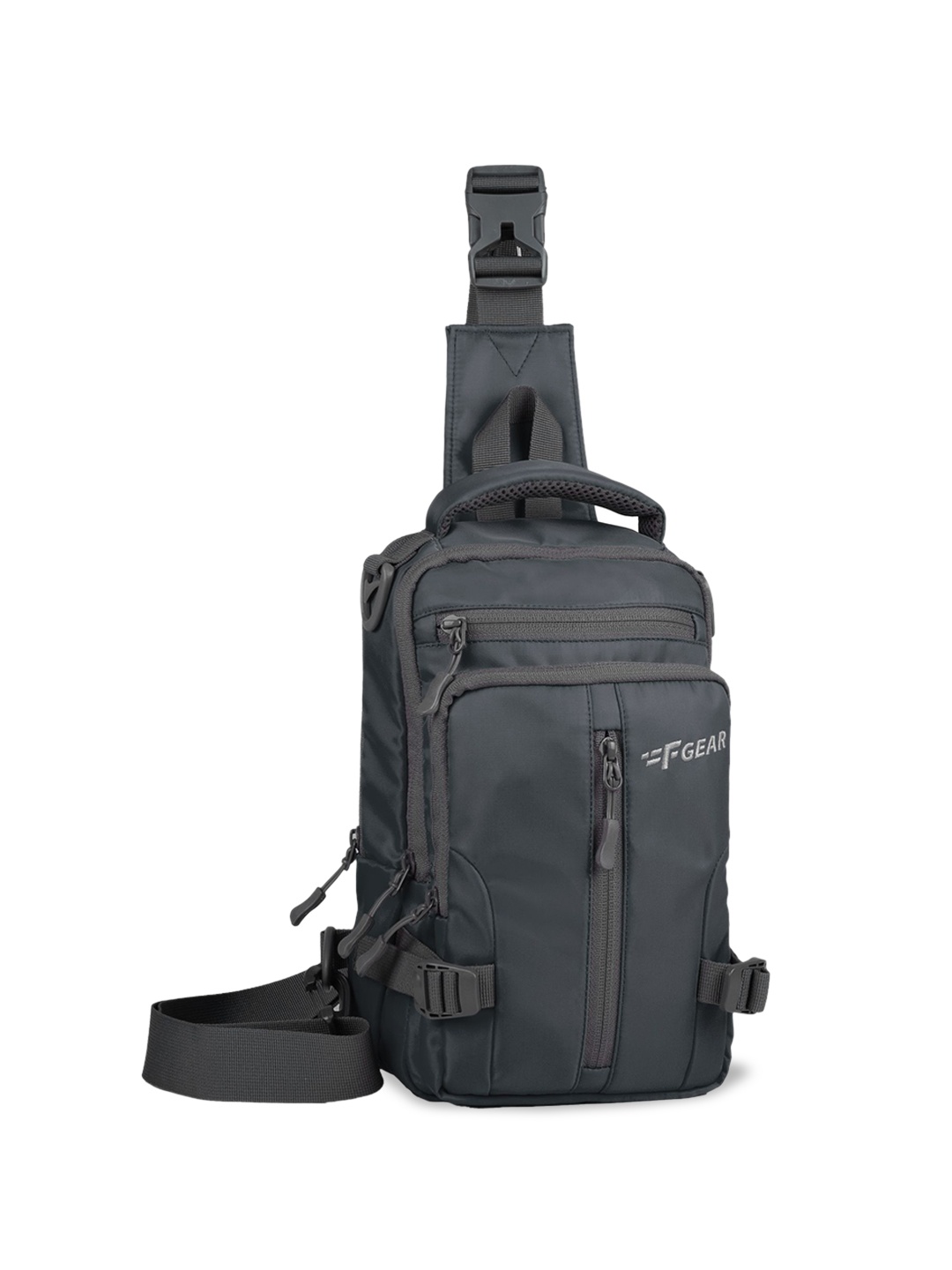 

F Gear Unisex Solid Crossbody Backpack, Grey