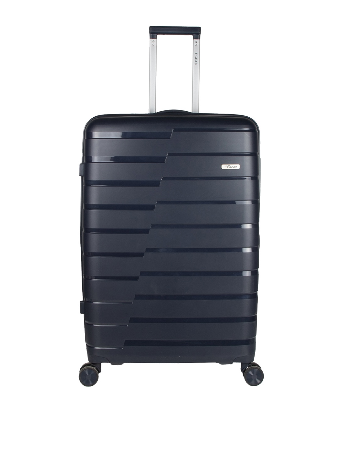 

F Gear Check-in Textured Hard-Sided Large Trolley Bag, Navy blue