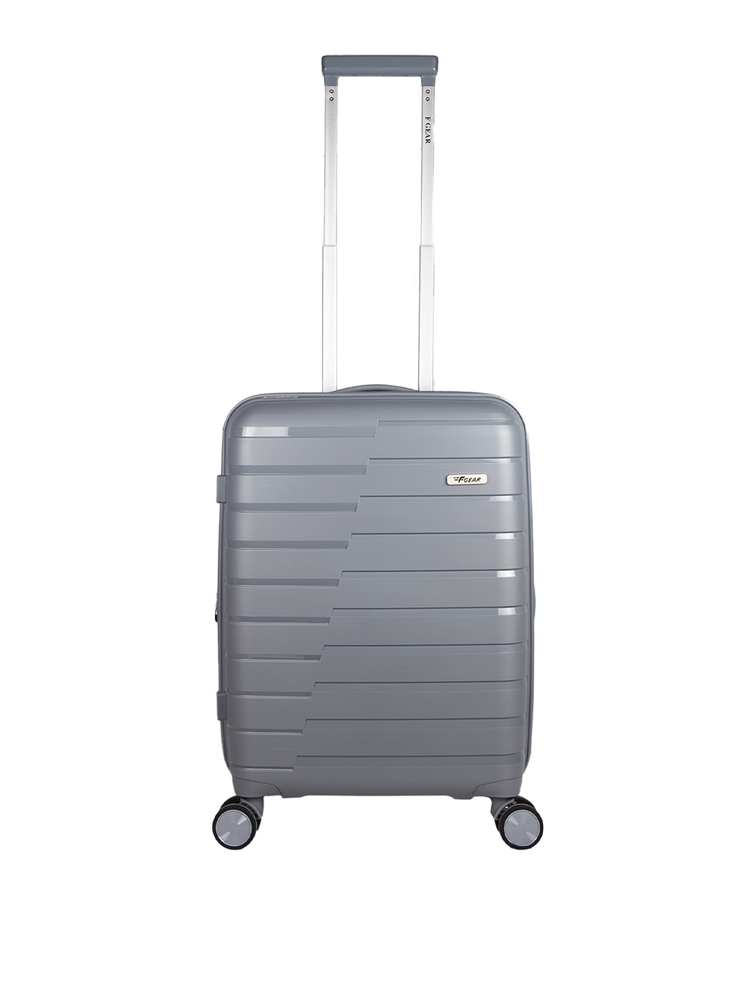 

F Gear Suitcase Hard-Sided Small Trolley Bag, Grey