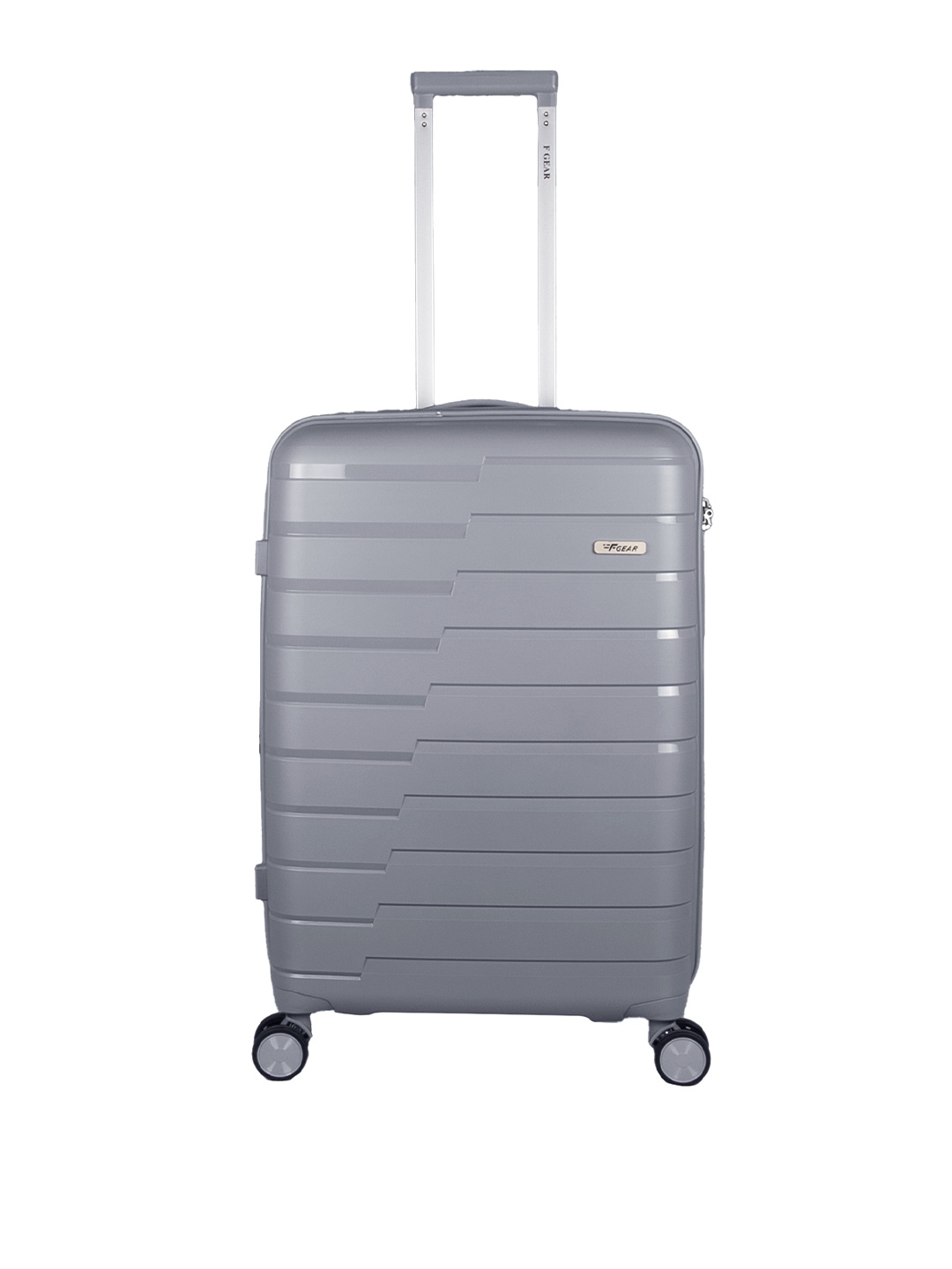 

F Gear Hard Sided Medium Trolley Bag, Grey