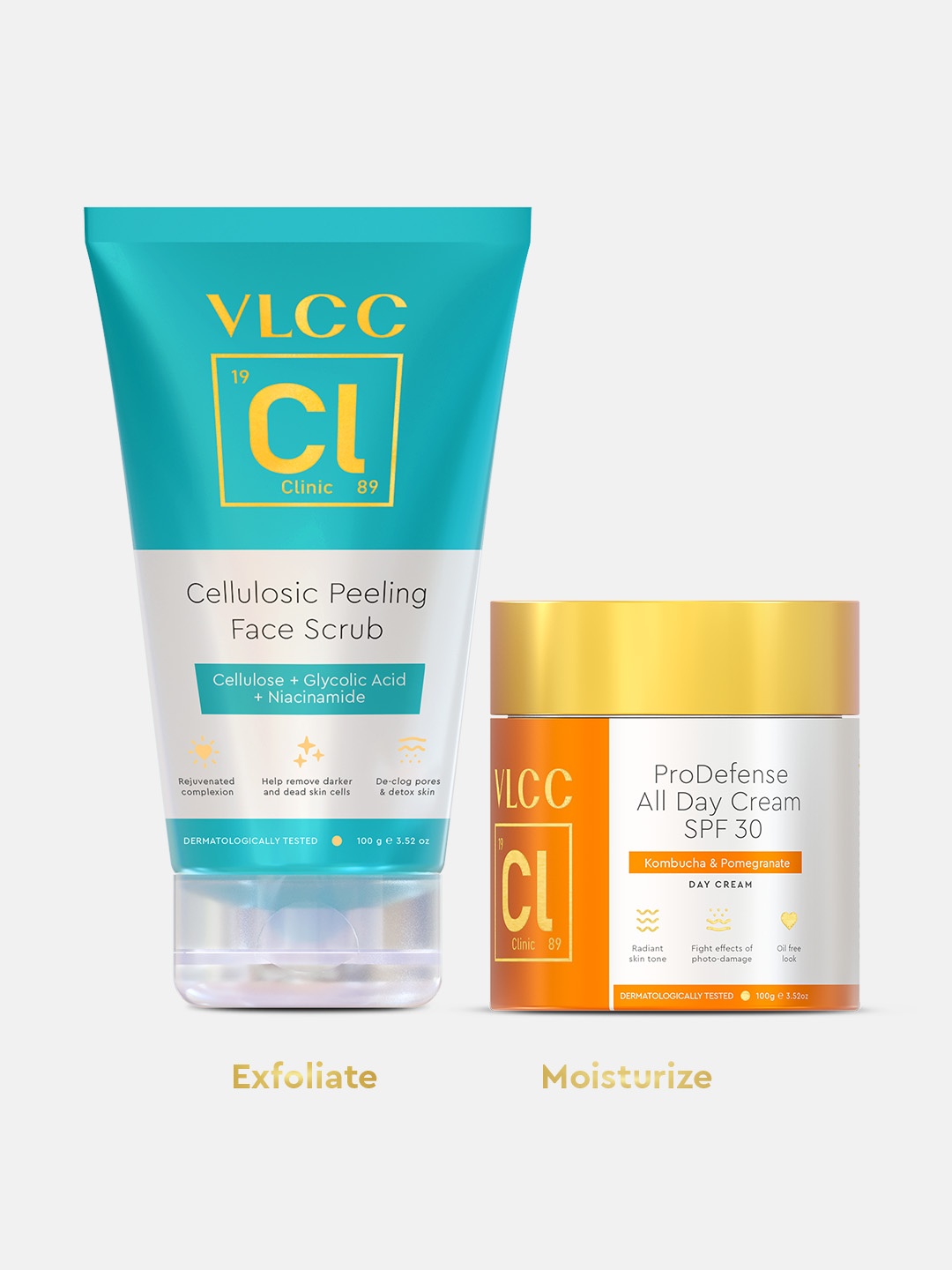 

VLCC Clinic Peel & Protect Anti Tan Kit With AHA, Enzymes, Hyaluronic Acid, Orange