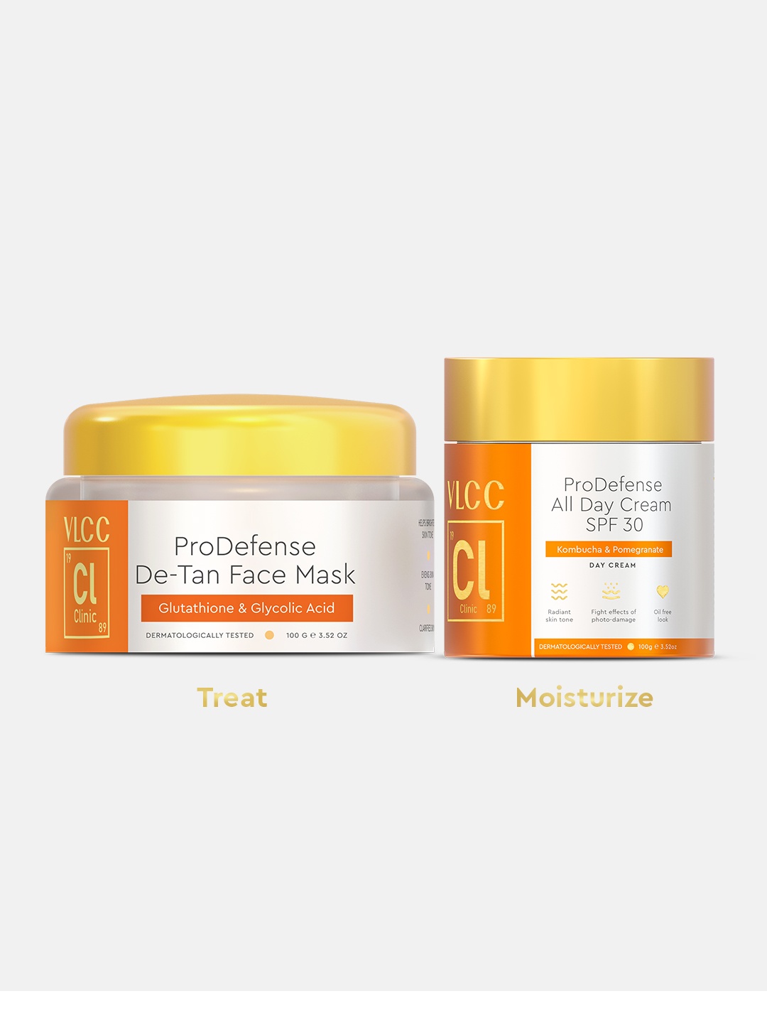 

VLCC Clinic Tan Removal Kit with Glutathione & Glycolic Acid, Orange
