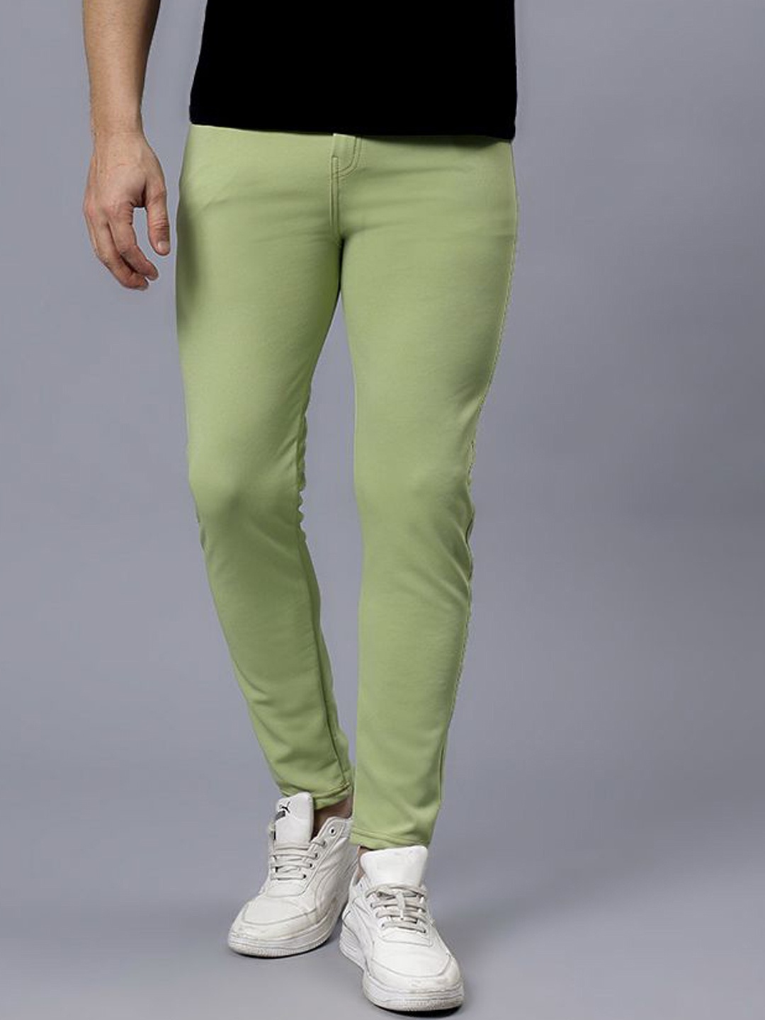 

WE PERFECT Men Relaxed Trousers, Green